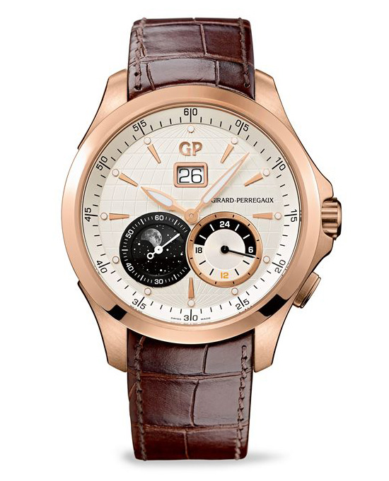 Girard Perregaux Traveller Large Date Moonphase GMT Watch