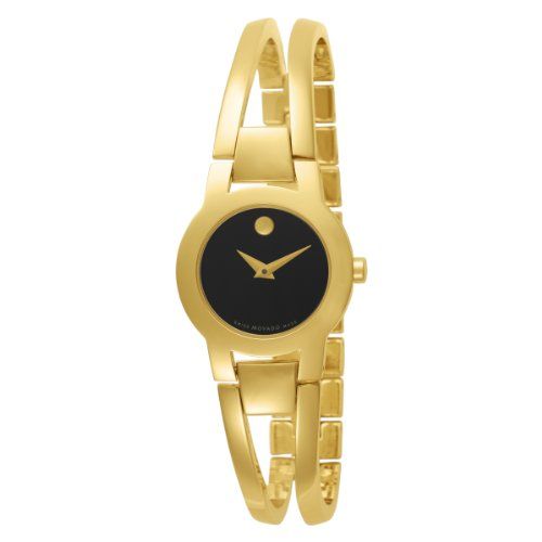 A Total Reviews Of Movado Women’s 604758 Amorosa Gold-Tone Stainless Steel Bangle Bracelet Watch