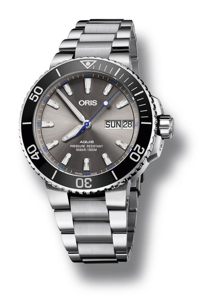 The Oris Hammerhead Limited Edition is available on a steel bracelet