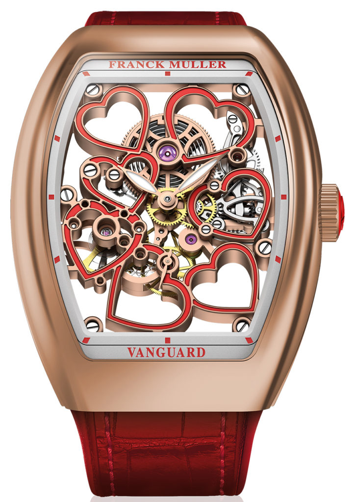 Franck Muller Vanguard Lady Tourbillon Gravity And Vanguard Heart Skeleton Watch Releases Watches for women 