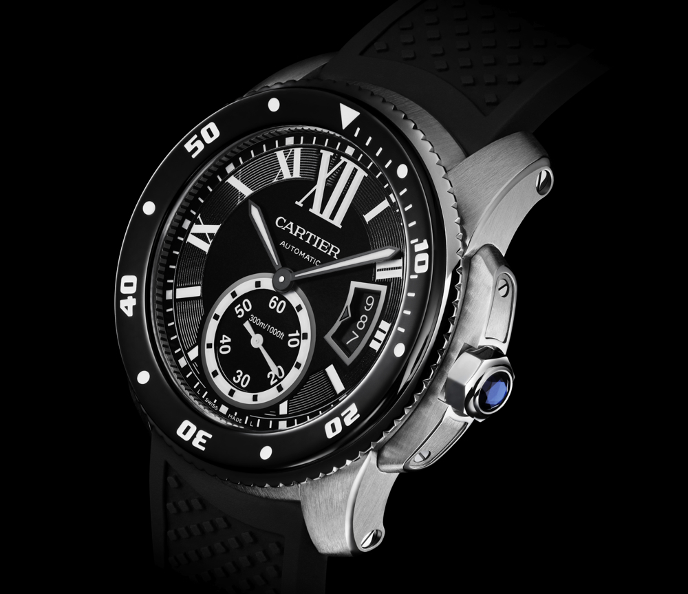 Calibre de Cartier Diver watch in steel