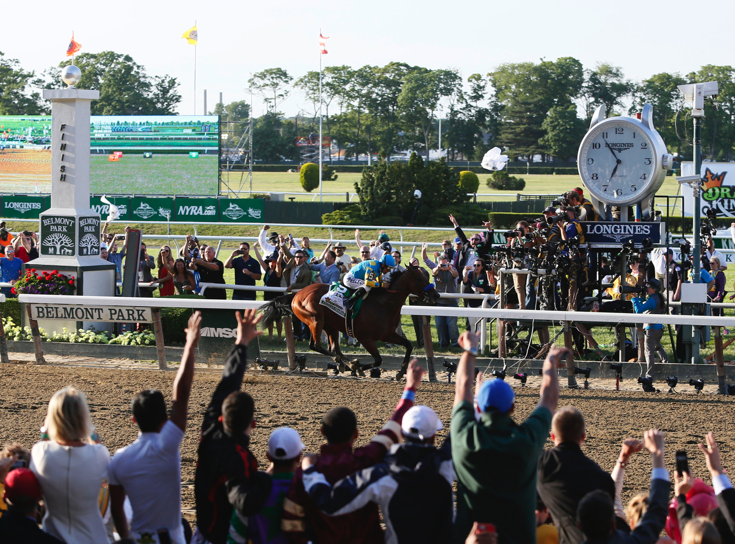 American Pharoah Wins at Belmont to Complete the Triple Crown