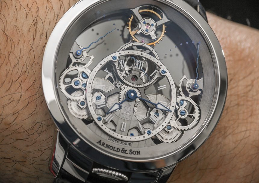 Arnold & Son Time Pyramid Translucent Back Watch Hands-On