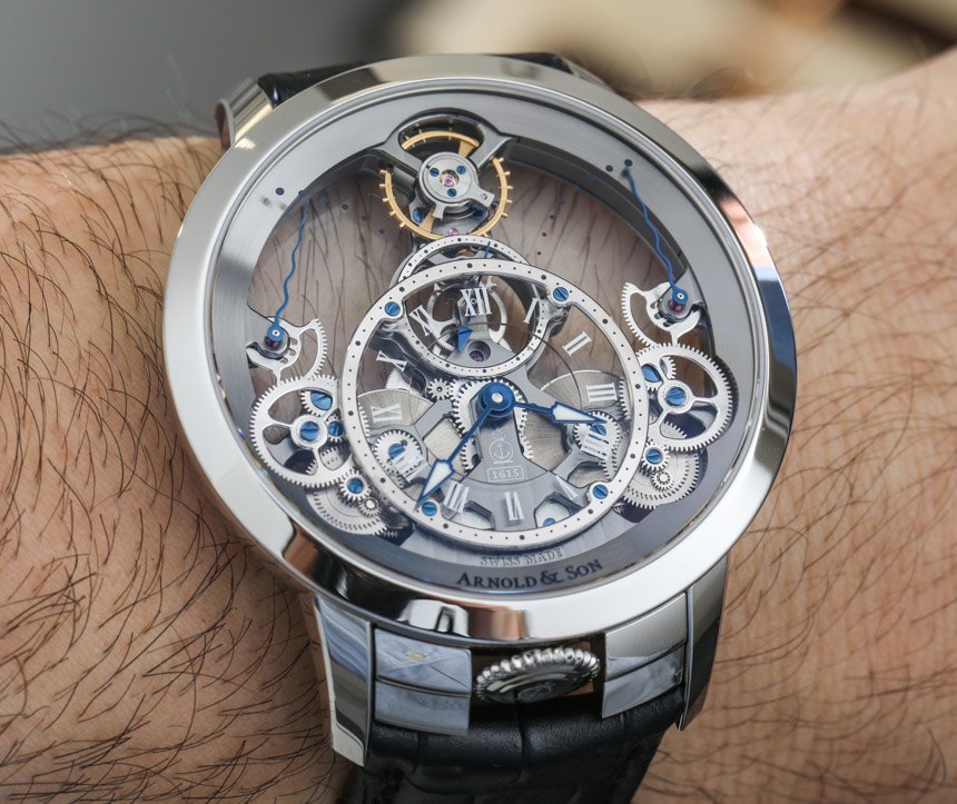 Arnold & Son Time Pyramid Watch In Steel Hands-On Hands-On